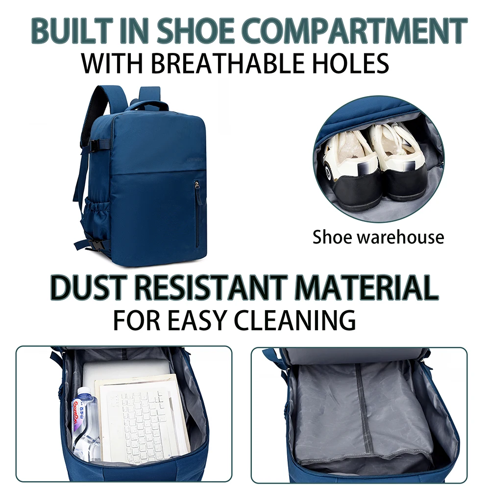 40X30X20Cmboarding Travel Backpack, Compatible with Ryanair, Easyjet, and Wizardair Budget Backpacks (Selected Products)