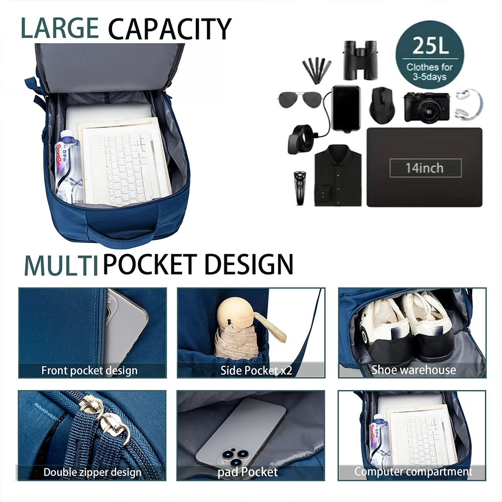 40X30X20Cmboarding Travel Backpack, Compatible with Ryanair, Easyjet, and Wizardair Budget Backpacks (Selected Products)