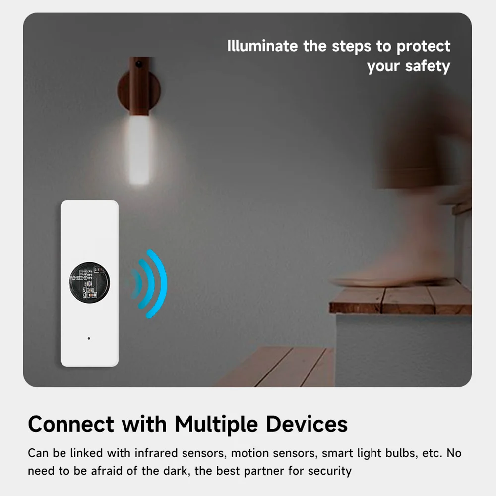 Tuya ZigBee Light Sensor Luminance Brightness Detector Smart Home Illumination Sensor Works with Smart Life