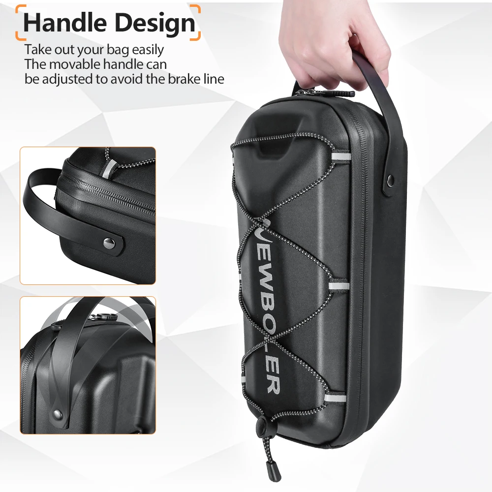 NEWBOLER 3L/5L Electric Scooter EVA Hard Shell Hanging Bag Headband Folding Electric Bicycle Quick Release Electric Scooter Bag