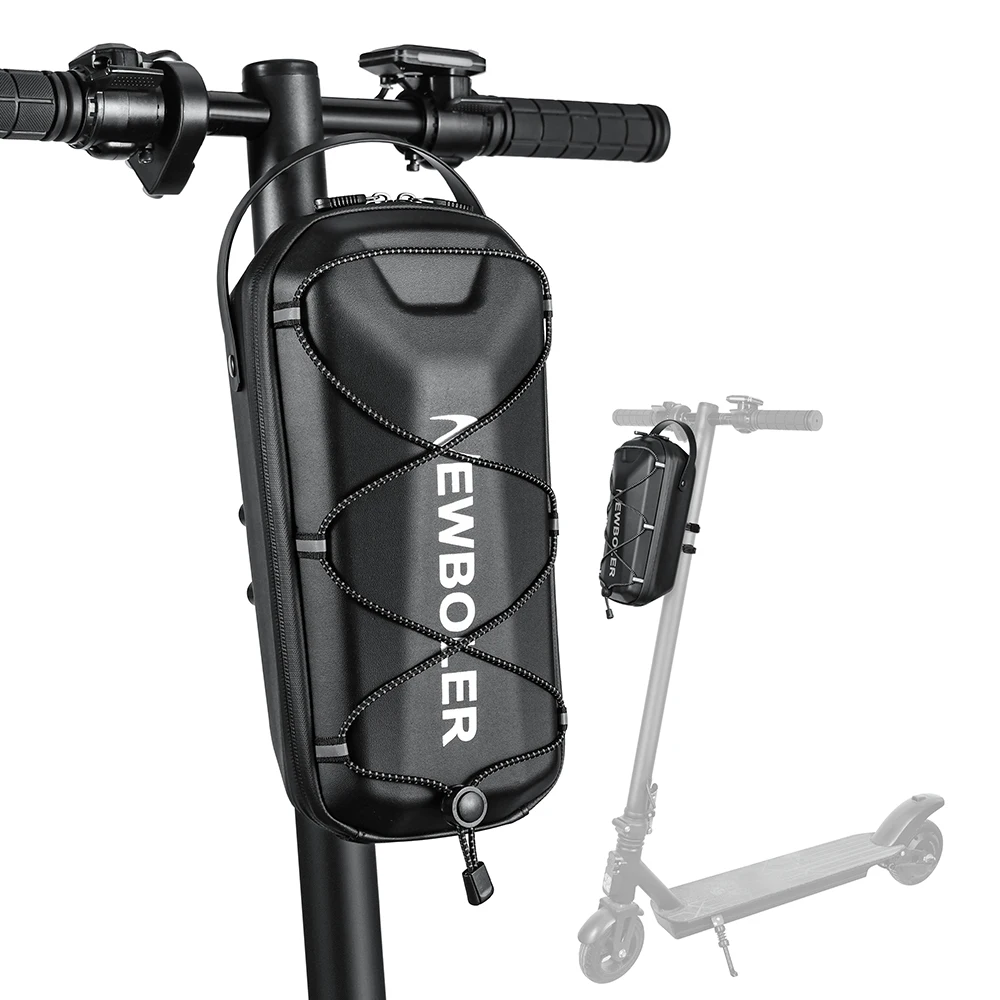 NEWBOLER 3L/5L Electric Scooter EVA Hard Shell Hanging Bag Headband Folding Electric Bicycle Quick Release Electric Scooter Bag