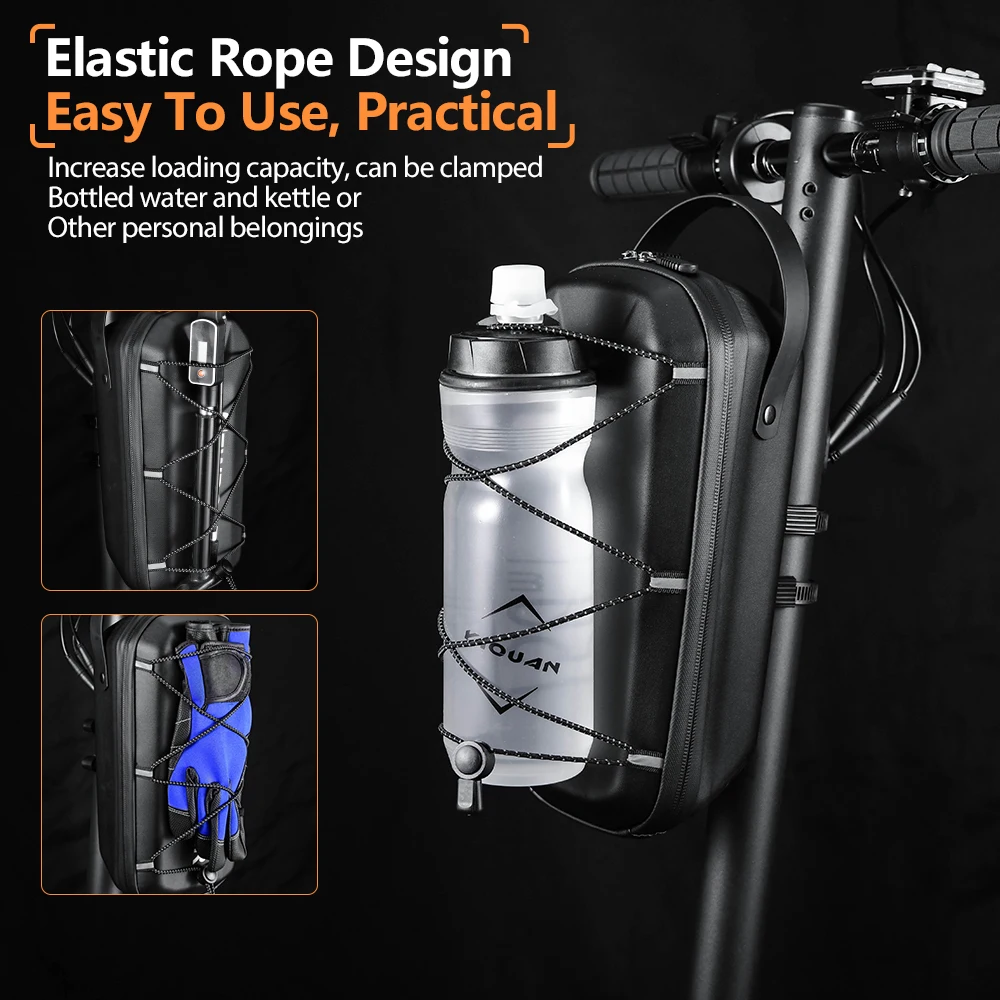 NEWBOLER 3L/5L Electric Scooter EVA Hard Shell Hanging Bag Headband Folding Electric Bicycle Quick Release Electric Scooter Bag