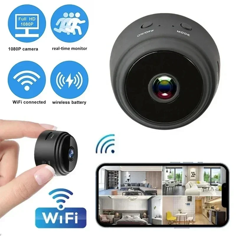 A9 Camera HD Wireless Network WIFI Home Camera 1080p Outdoor Sports Night Vision Infrared Camera