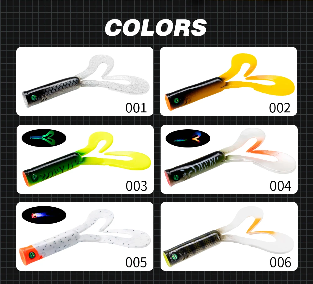 Hunthouse 3PCS/lot Twin Tail Trailer Soft Fishing Lures Silicone Spinning Souple 145mm/21.7g 175mm/36.7g PVC For Pike LW234