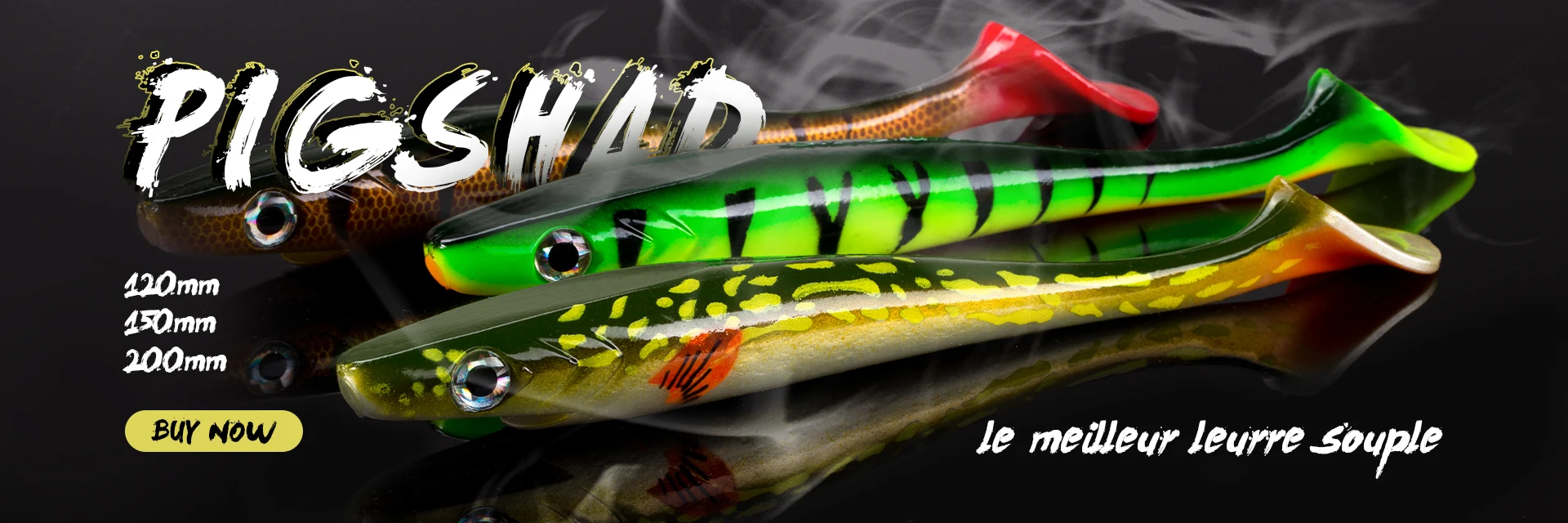 Hunthouse 3PCS/lot Twin Tail Trailer Soft Fishing Lures Silicone Spinning Souple 145mm/21.7g 175mm/36.7g PVC For Pike LW234