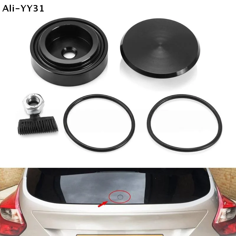 【YC】1 Set Universal Waterproof Car Accessories Aluminum Alloy Car Rear Wiper Delete Kit Plug Cap Rear Window Wiper Arm Cover