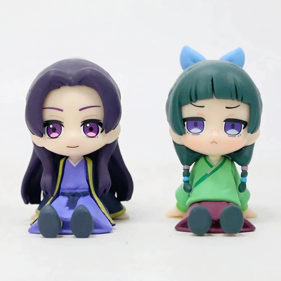 Q Version The Apothecary Diaries Maomao Jinshi Mini Anime Figure Toy Periphery Kawaii Sitting Desktop Car Ornaments Model Gifts