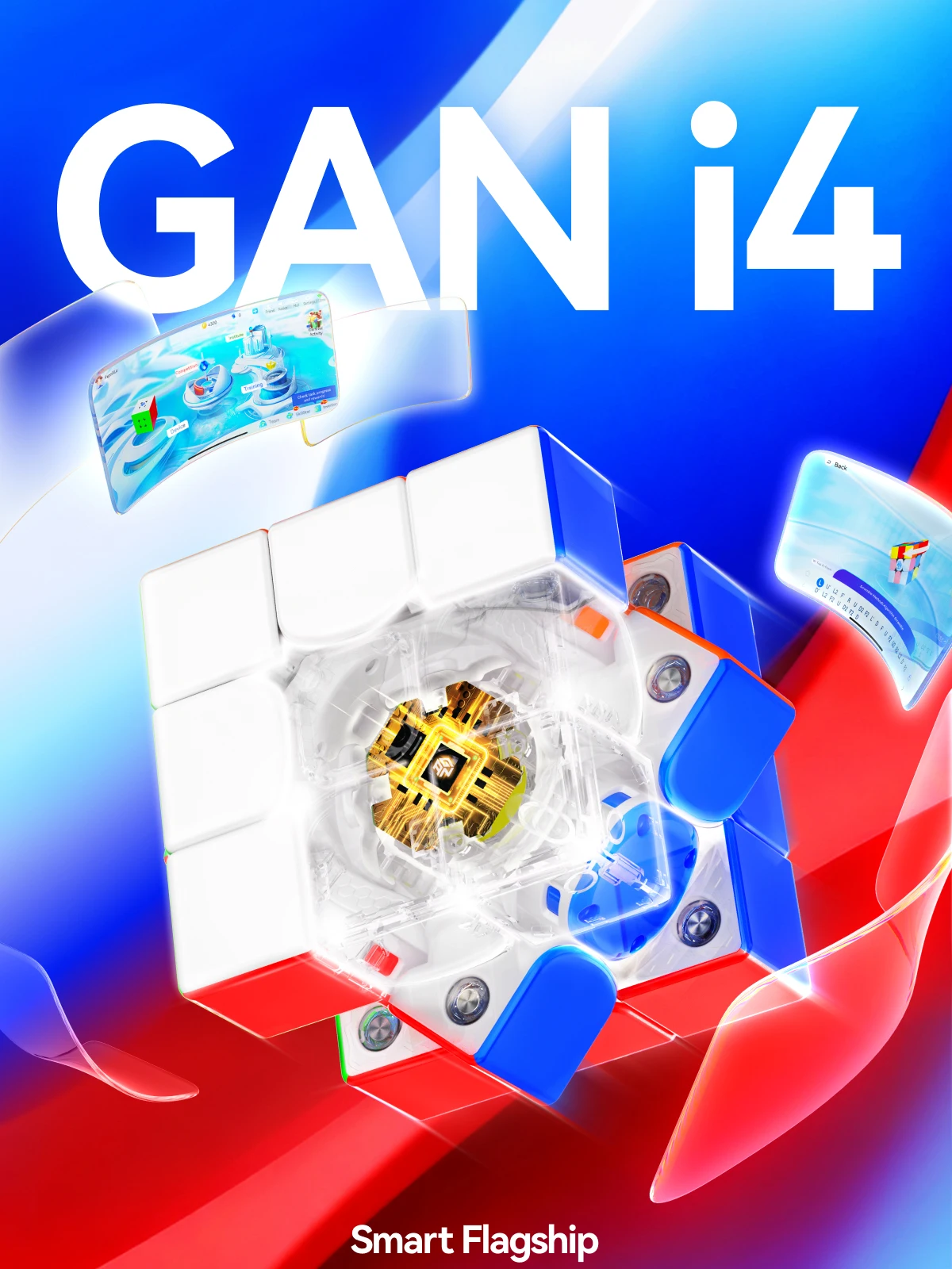 [JudyCube] GAN I4 Intelligent Flagship 3X3 Magnetic Smooth Competition Online PK Puzzle Toy GAN Smart Cube I4