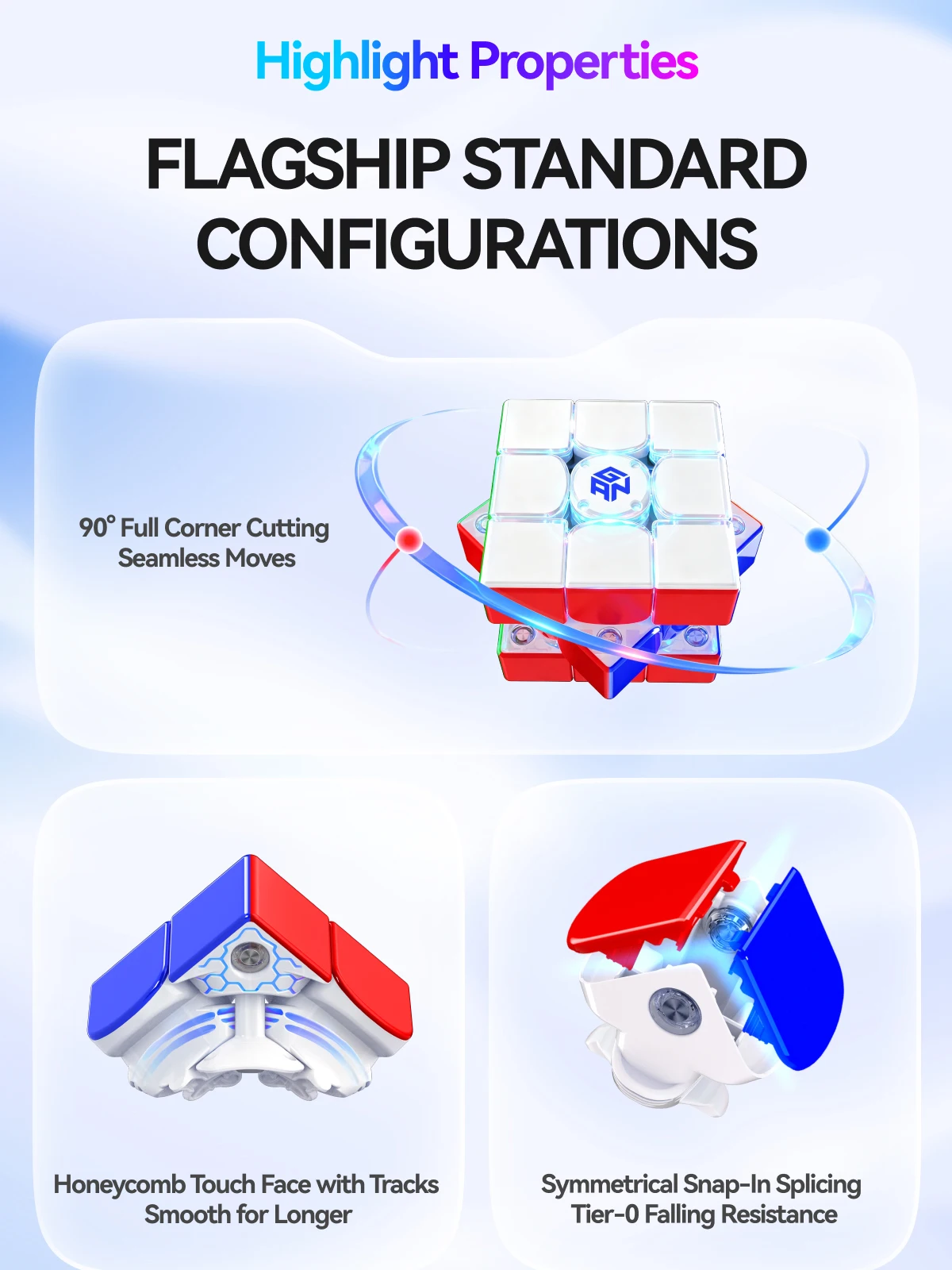 [JudyCube] GAN I4 Intelligent Flagship 3X3 Magnetic Smooth Competition Online PK Puzzle Toy GAN Smart Cube I4