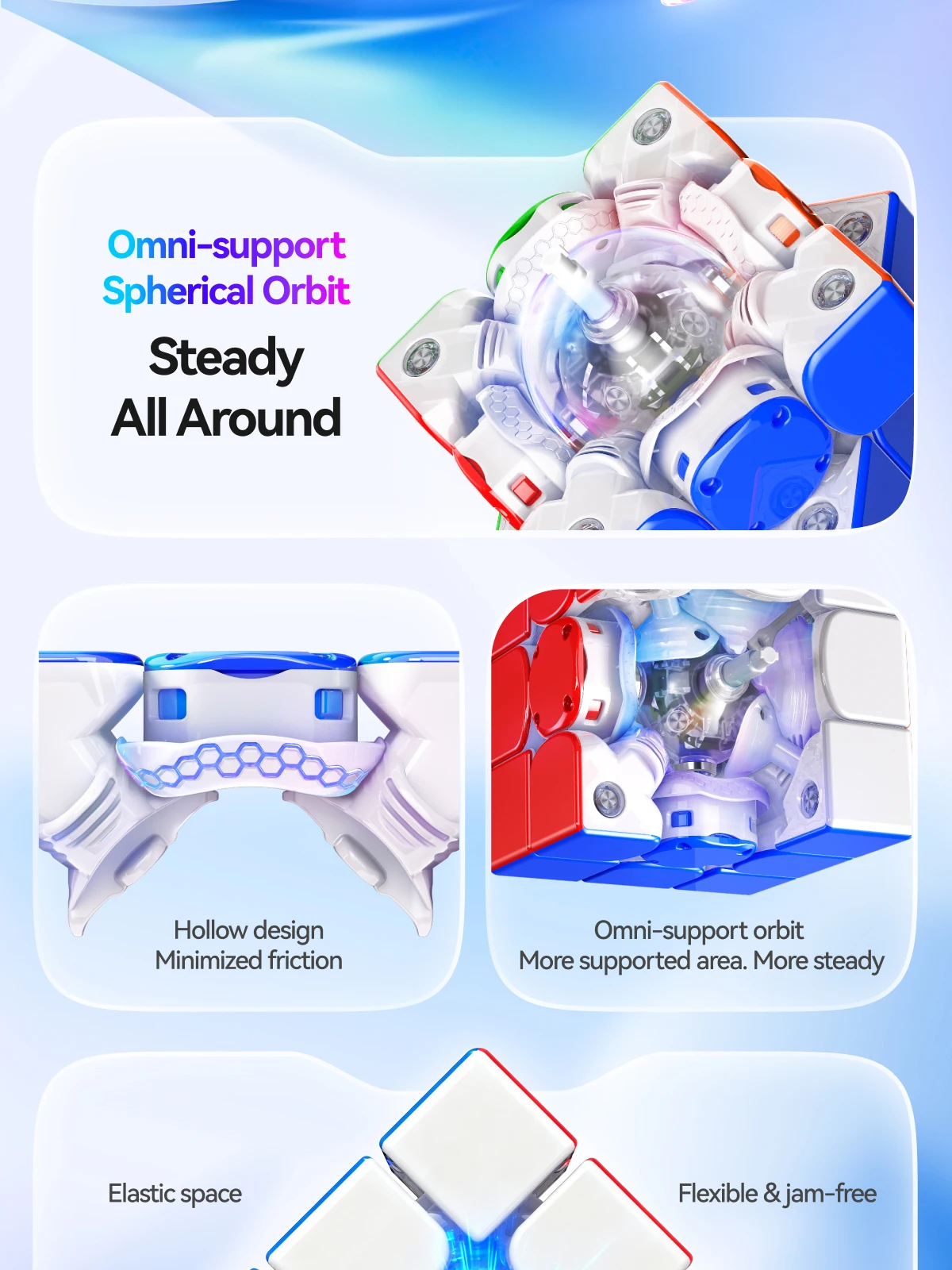 [JudyCube] GAN I4 Intelligent Flagship 3X3 Magnetic Smooth Competition Online PK Puzzle Toy GAN Smart Cube I4