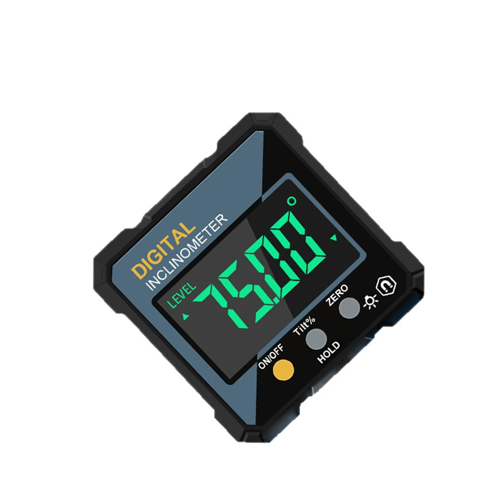 Woodworking Tools 4-sided Magnetic Dual Laser Inclinometer Digital Angle Measuring Instrument with Tilt Measurement Laser Level
