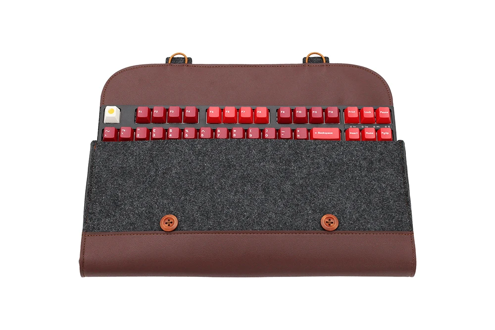 PU Felt keyboard carrying case bag for planck 40% 60% 80% 100% gh60 xd64 tada68 87 tkl 104 Ansi bm60 bm65 bm68 poker Made68 EV63