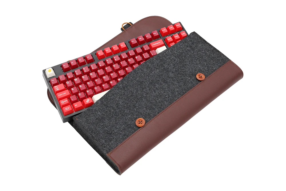 PU Felt keyboard carrying case bag for planck 40% 60% 80% 100% gh60 xd64 tada68 87 tkl 104 Ansi bm60 bm65 bm68 poker Made68 EV63