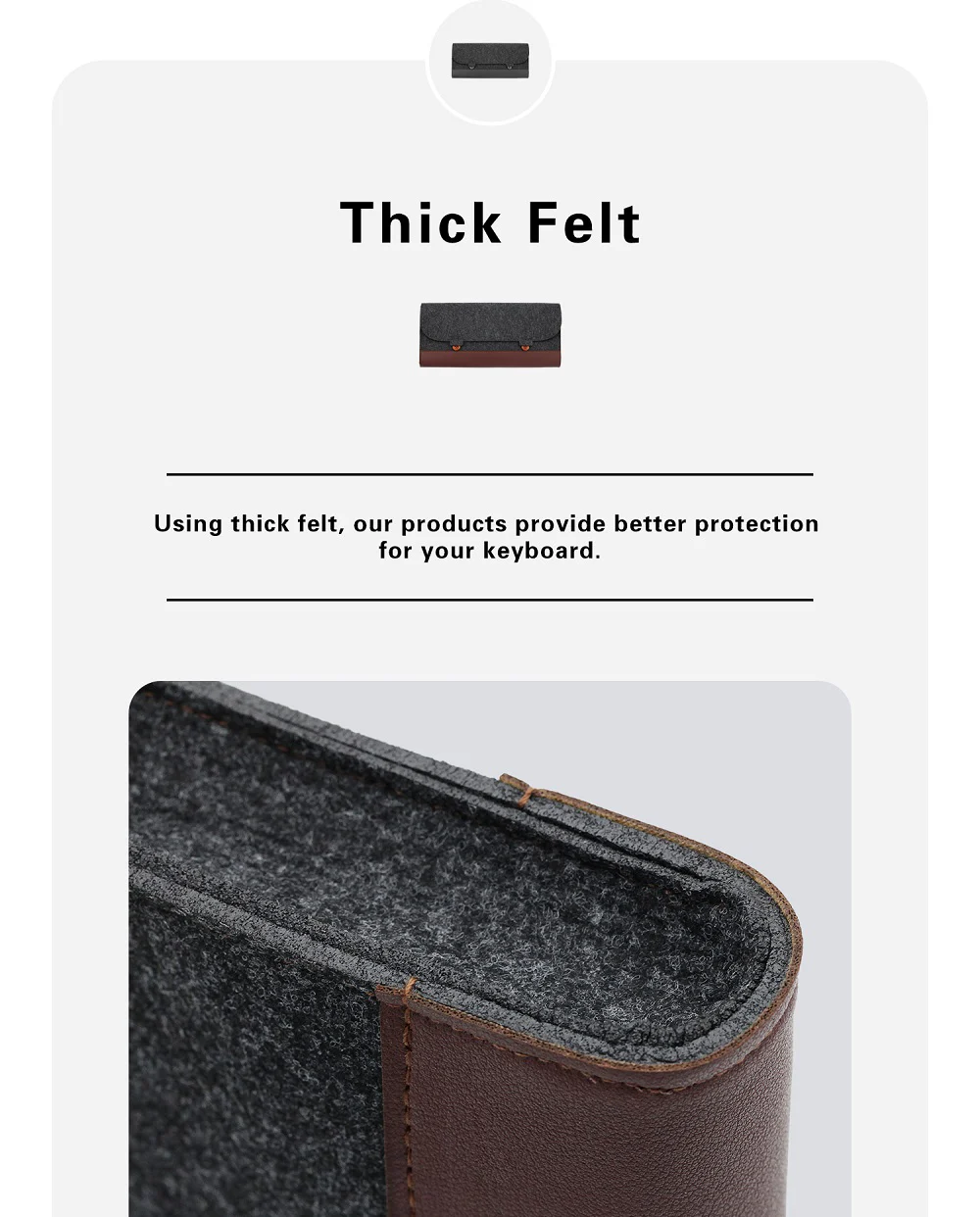 PU Felt keyboard carrying case bag for planck 40% 60% 80% 100% gh60 xd64 tada68 87 tkl 104 Ansi bm60 bm65 bm68 poker Made68 EV63