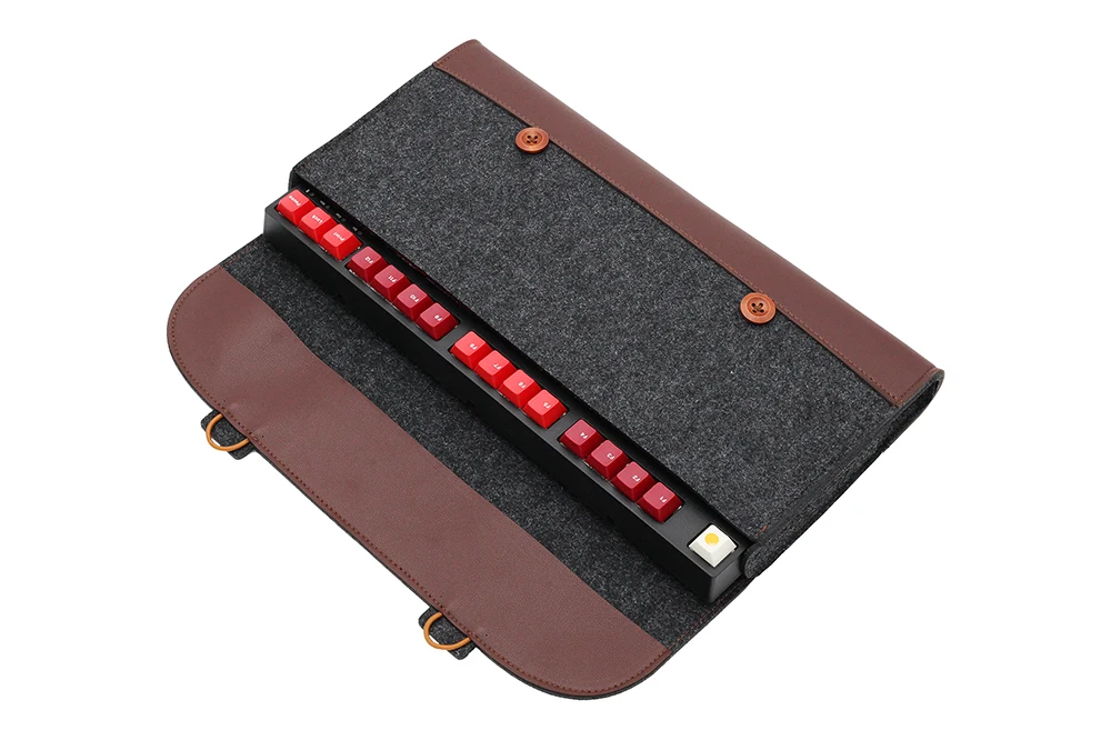 PU Felt keyboard carrying case bag for planck 40% 60% 80% 100% gh60 xd64 tada68 87 tkl 104 Ansi bm60 bm65 bm68 poker Made68 EV63