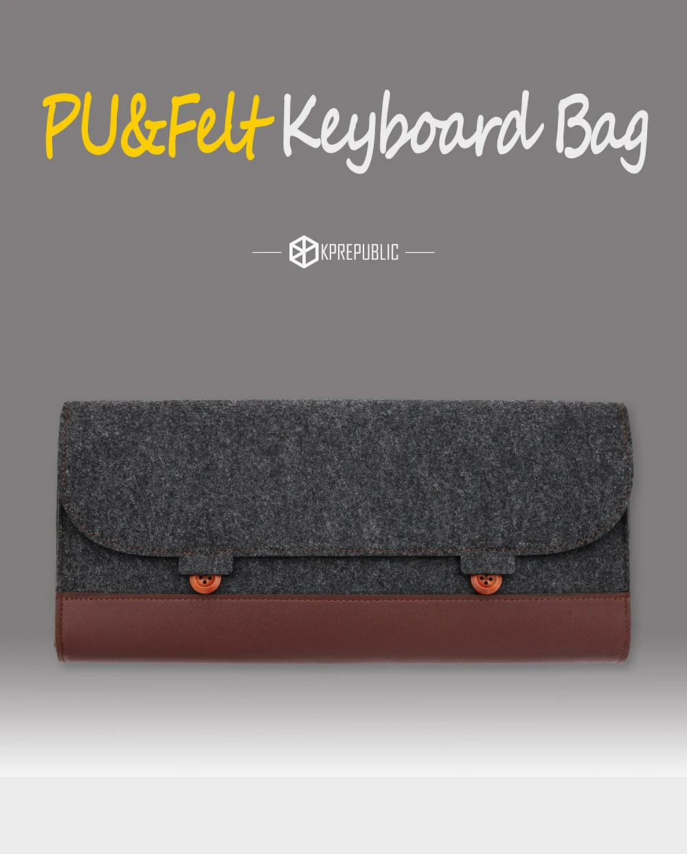 PU Felt keyboard carrying case bag for planck 40% 60% 80% 100% gh60 xd64 tada68 87 tkl 104 Ansi bm60 bm65 bm68 poker Made68 EV63