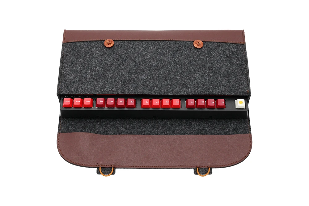 PU Felt keyboard carrying case bag for planck 40% 60% 80% 100% gh60 xd64 tada68 87 tkl 104 Ansi bm60 bm65 bm68 poker Made68 EV63