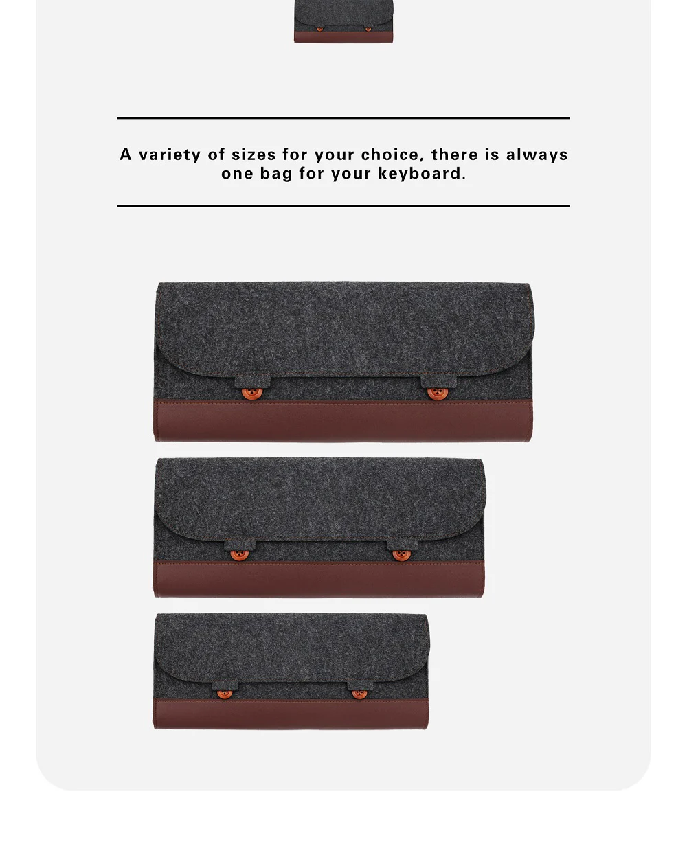 PU Felt keyboard carrying case bag for planck 40% 60% 80% 100% gh60 xd64 tada68 87 tkl 104 Ansi bm60 bm65 bm68 poker Made68 EV63