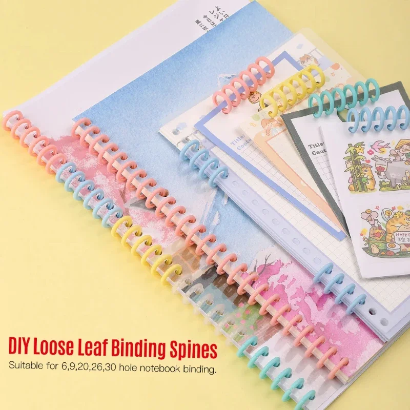 5-10PCS Plastic Comb Binding Spines 30-Ring Spiral Binding Coils for Business Document Notebook File Making - Office Supplies