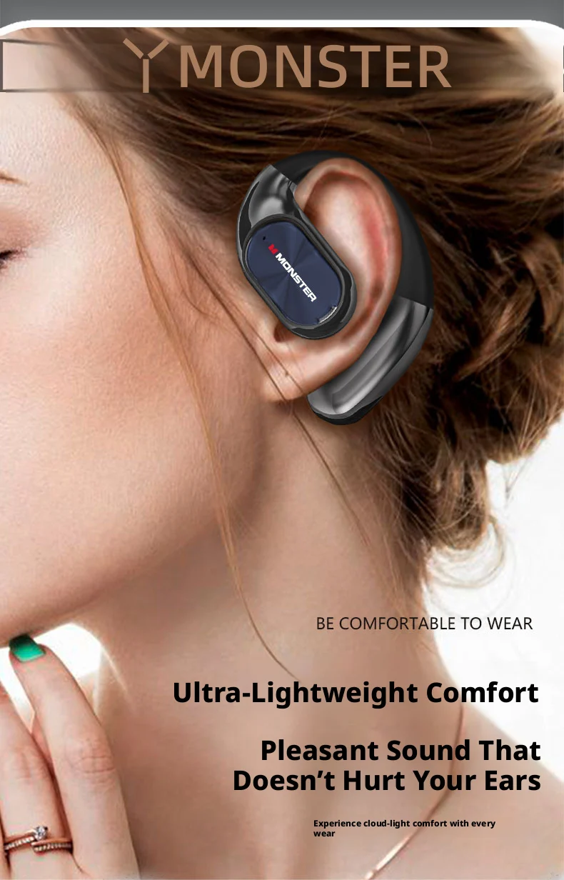 Monster AC530 Open Bi-Folding Wireless Bluetooth Headset, Perfect for Sports and Running Enthusiasts