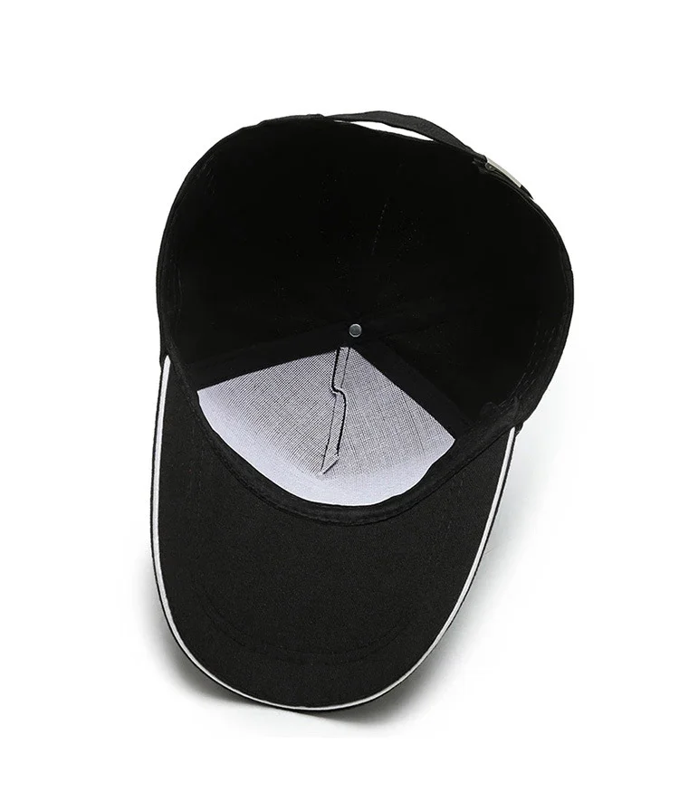 Customized Printed Logo Trendy 5-Piece Cotton Baseball Caps Men's Outdoor Activities Duck Tongue Cap Women's Fashion Trend Hats