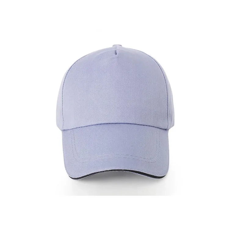 Customized Printed Logo Trendy 5-Piece Cotton Baseball Caps Men's Outdoor Activities Duck Tongue Cap Women's Fashion Trend Hats