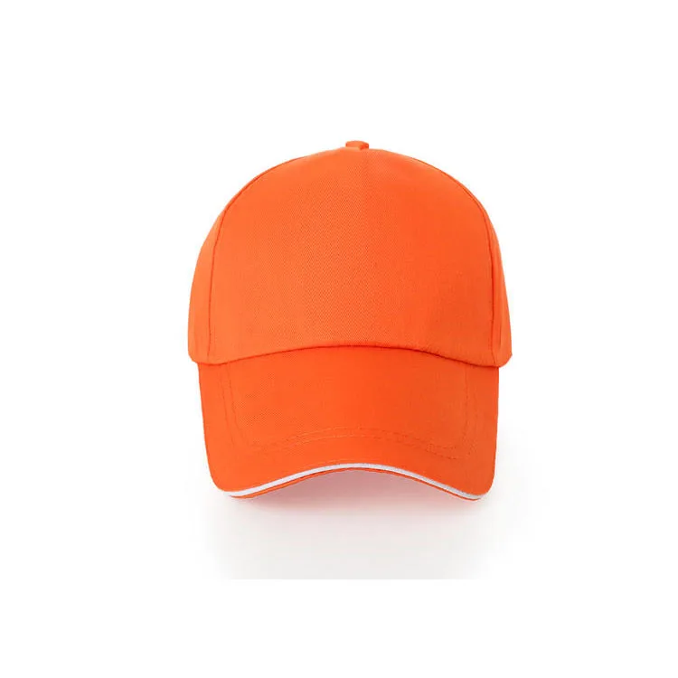 Customized Printed Logo Trendy 5-Piece Cotton Baseball Caps Men's Outdoor Activities Duck Tongue Cap Women's Fashion Trend Hats