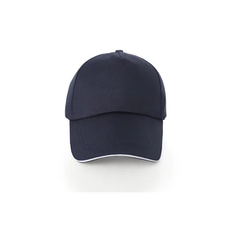 Customized Printed Logo Trendy 5-Piece Cotton Baseball Caps Men's Outdoor Activities Duck Tongue Cap Women's Fashion Trend Hats