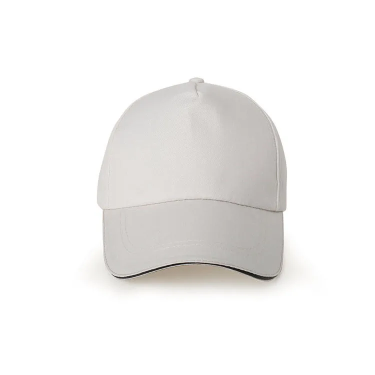 Customized Printed Logo Trendy 5-Piece Cotton Baseball Caps Men's Outdoor Activities Duck Tongue Cap Women's Fashion Trend Hats