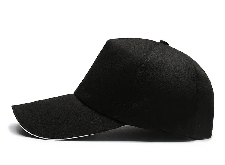 Customized Printed Logo Trendy 5-Piece Cotton Baseball Caps Men's Outdoor Activities Duck Tongue Cap Women's Fashion Trend Hats