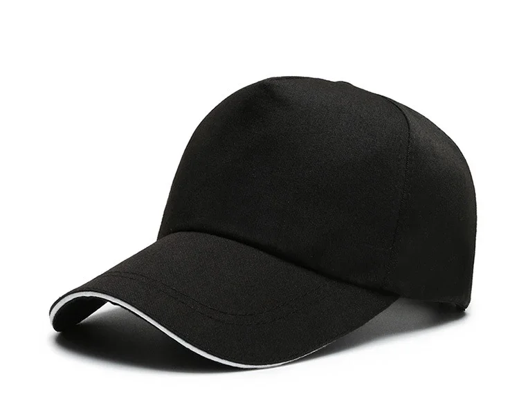 Customized Printed Logo Trendy 5-Piece Cotton Baseball Caps Men's Outdoor Activities Duck Tongue Cap Women's Fashion Trend Hats
