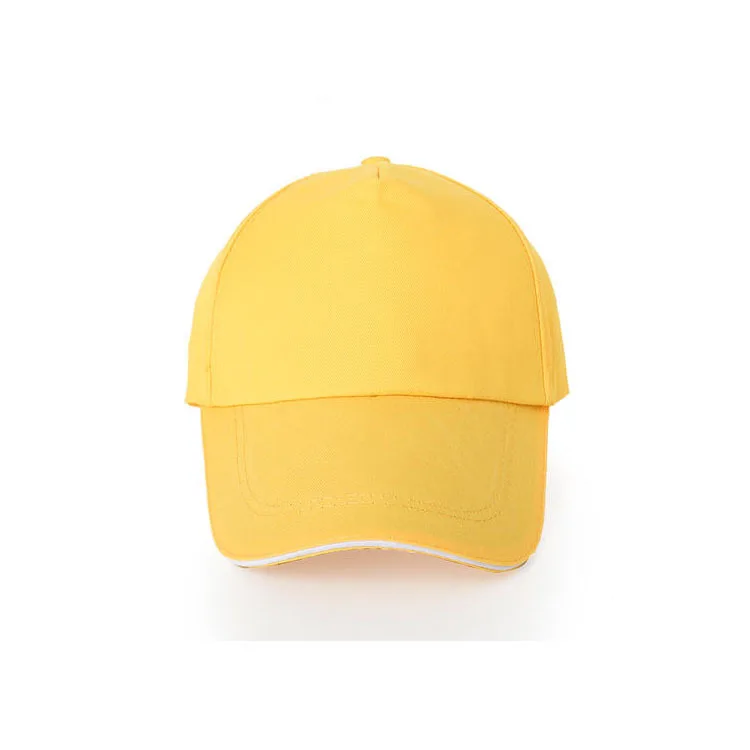 Customized Printed Logo Trendy 5-Piece Cotton Baseball Caps Men's Outdoor Activities Duck Tongue Cap Women's Fashion Trend Hats