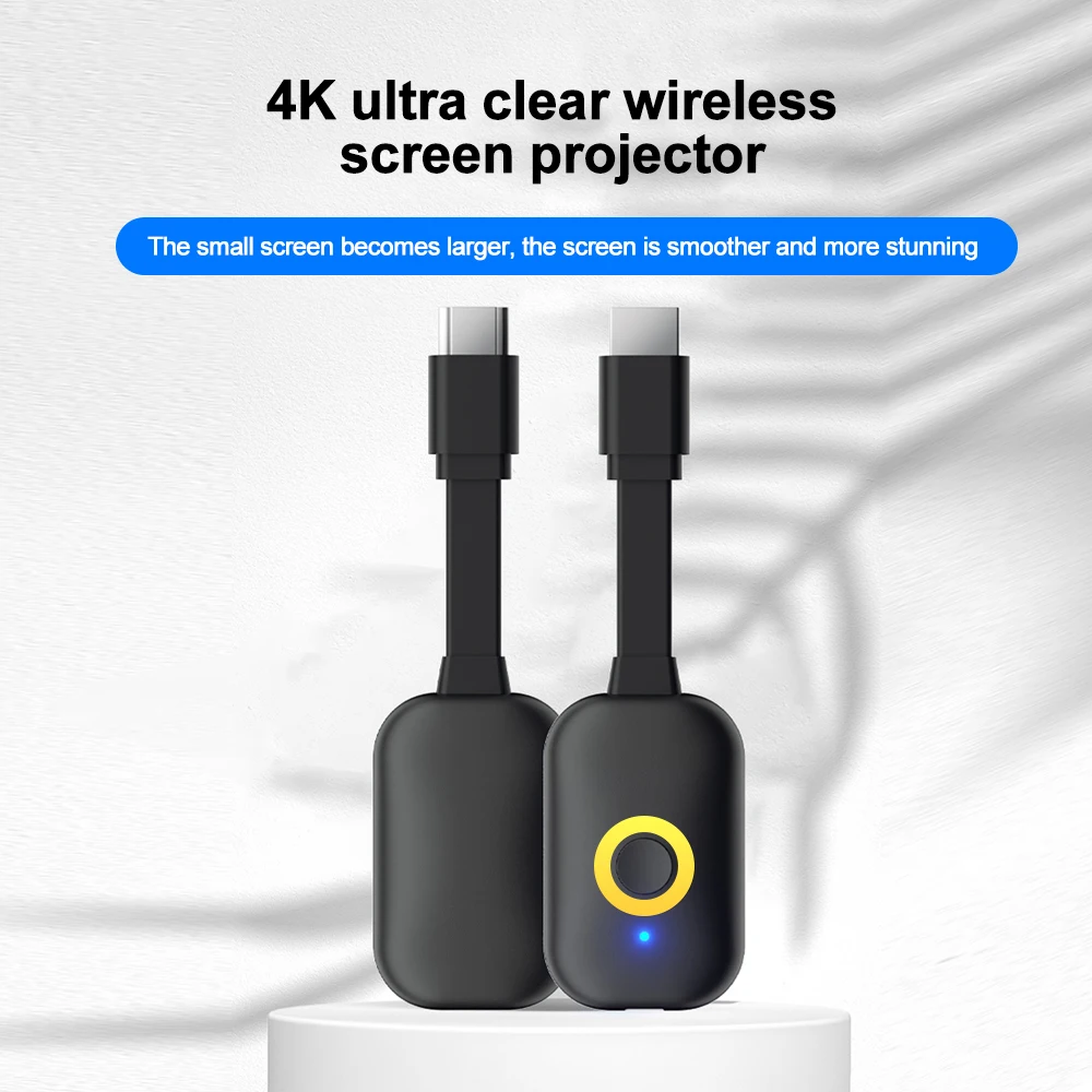 4K TV Stick HDMI-Compatible Video Receiver Screen Mirroring Wireless 2.4G/5G 1080P Wifi Display Dongle Adapter for TV Projector