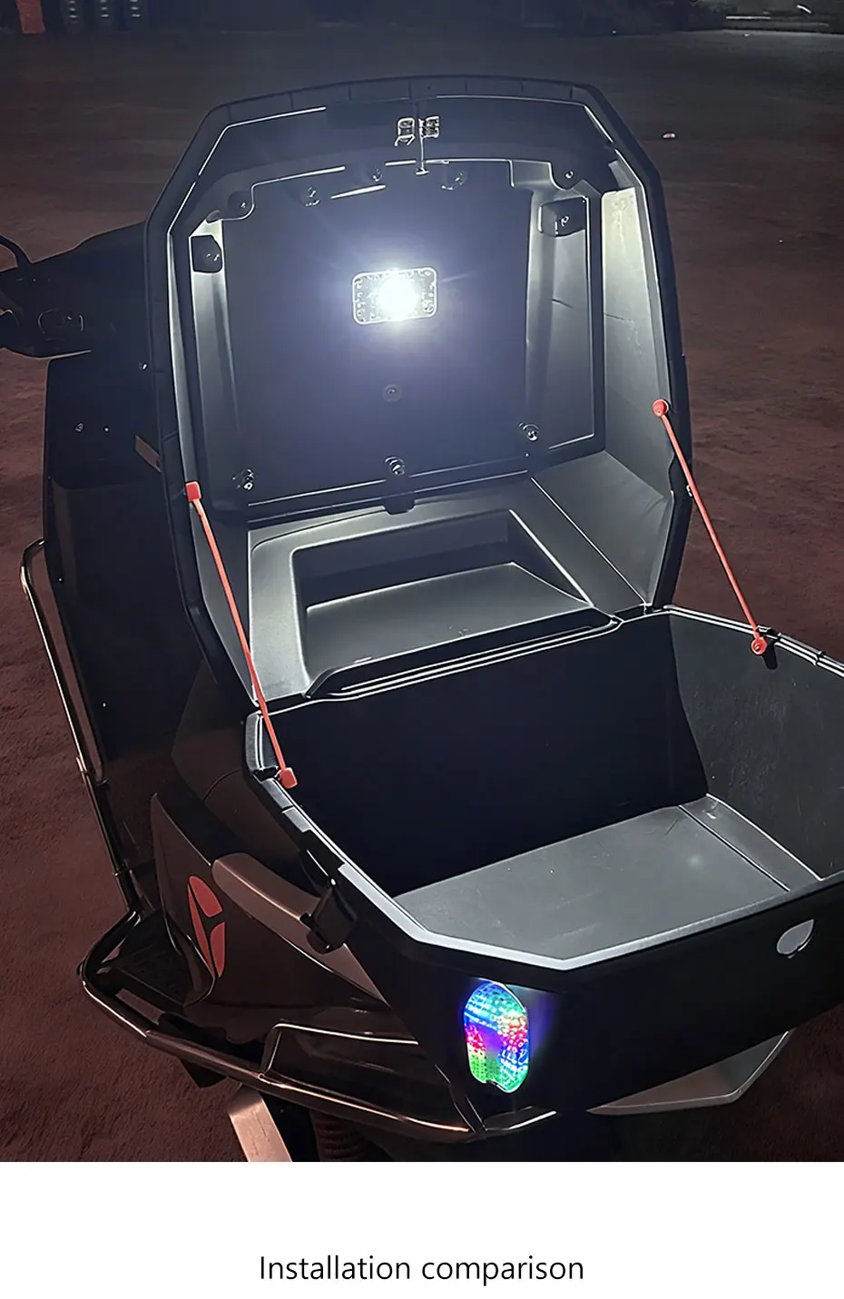 BLALION Motorcycle Locomotive Box Sensor Light LED Tail Box Anti-Collision Lamp Convenient Outdoor Fishing Camping Night Light