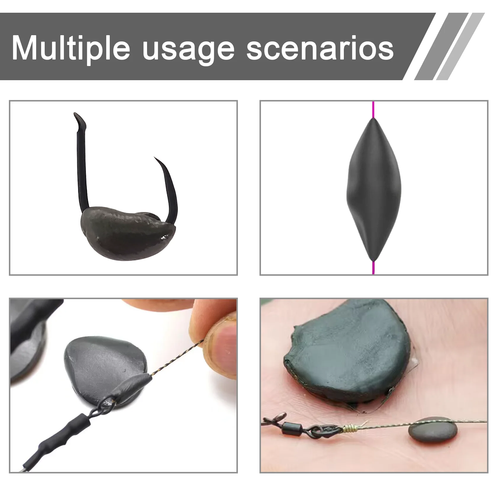 Eupheng 15g Tungsten Putty Carp Fishing Material Soft Sinker Chod Rig Tubing Leadcore Fly Fishing Lure & Carp Bait Weight Weight