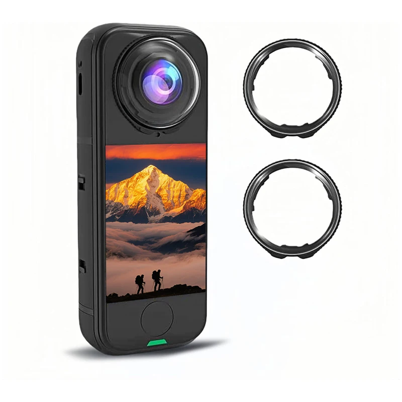 Lens Protector Cap for Insta360 X4 Air Premium Glass Lens Guards Scratch Proof Tempered Glass Camera Accessories