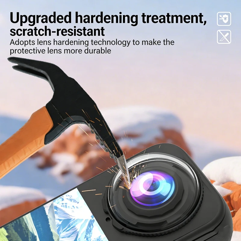 Lens Protector Cap for Insta360 X4 Air Premium Glass Lens Guards Scratch Proof Tempered Glass Camera Accessories