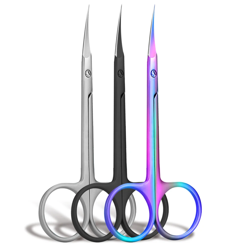 1Pcs Russian Cuticle Scissors Nipper Dead Skin Scissors Stainless Steel Manicure Tools Portable Exfoliating Nail Trimmer Clipper