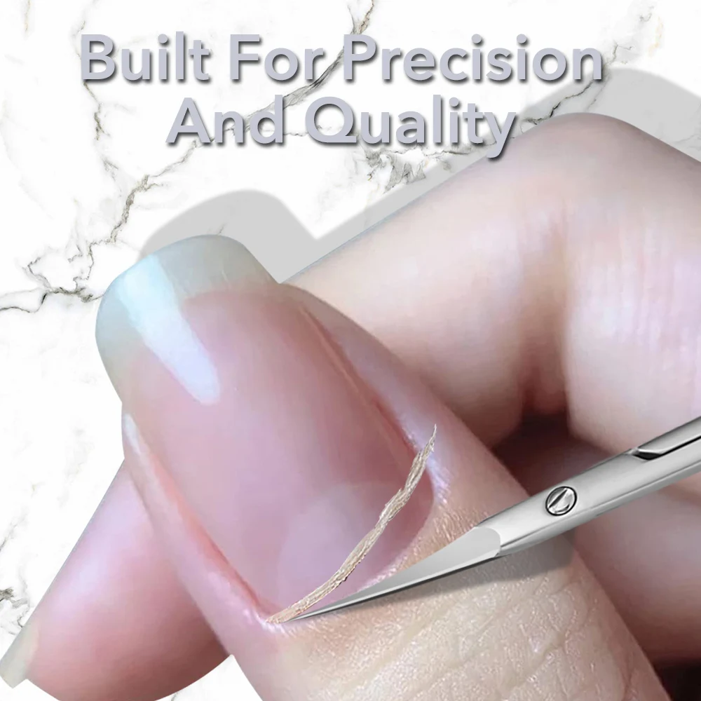 1Pcs Russian Cuticle Scissors Nipper Dead Skin Scissors Stainless Steel Manicure Tools Portable Exfoliating Nail Trimmer Clipper
