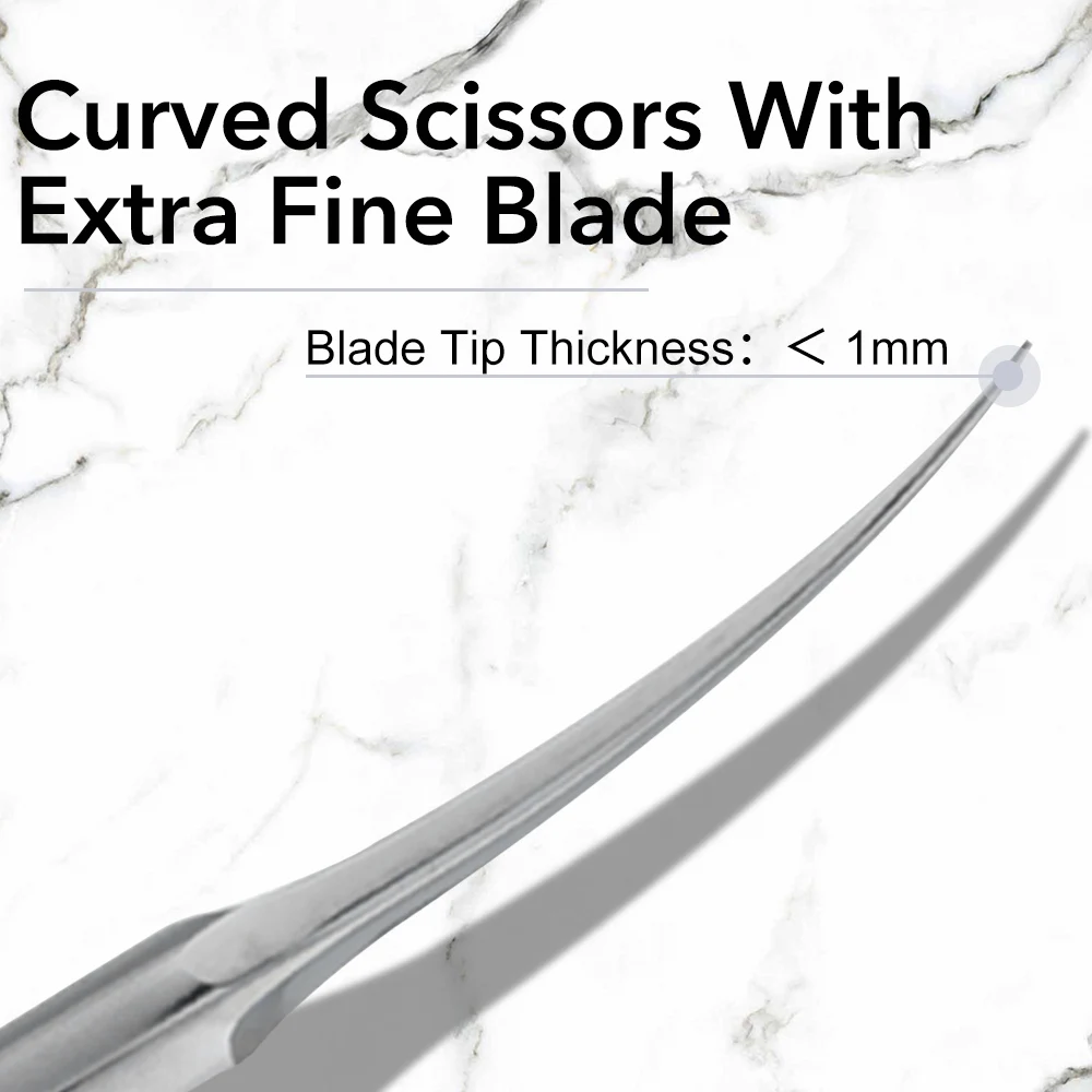 1Pcs Russian Cuticle Scissors Nipper Dead Skin Scissors Stainless Steel Manicure Tools Portable Exfoliating Nail Trimmer Clipper