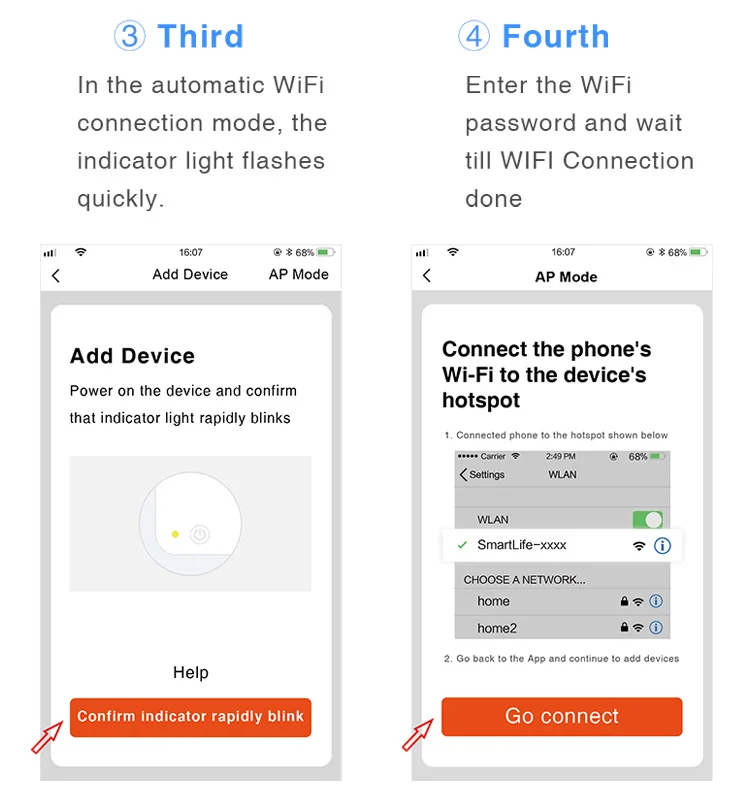 6Pack Tuya WiFi Smart Smoke Sensor Smartlife APP Control Smoke Alarm 85dB On Site Alarm Supports Alexa & Google Assistant