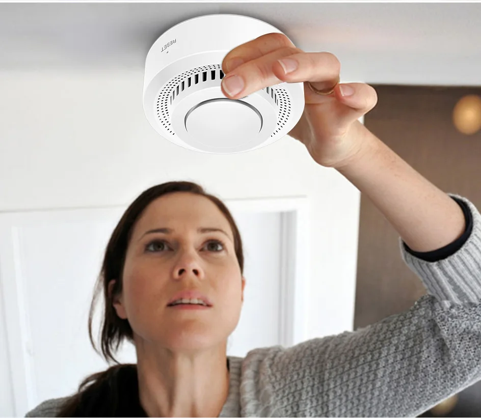 6Pack Tuya WiFi Smart Smoke Sensor Smartlife APP Control Smoke Alarm 85dB On Site Alarm Supports Alexa & Google Assistant
