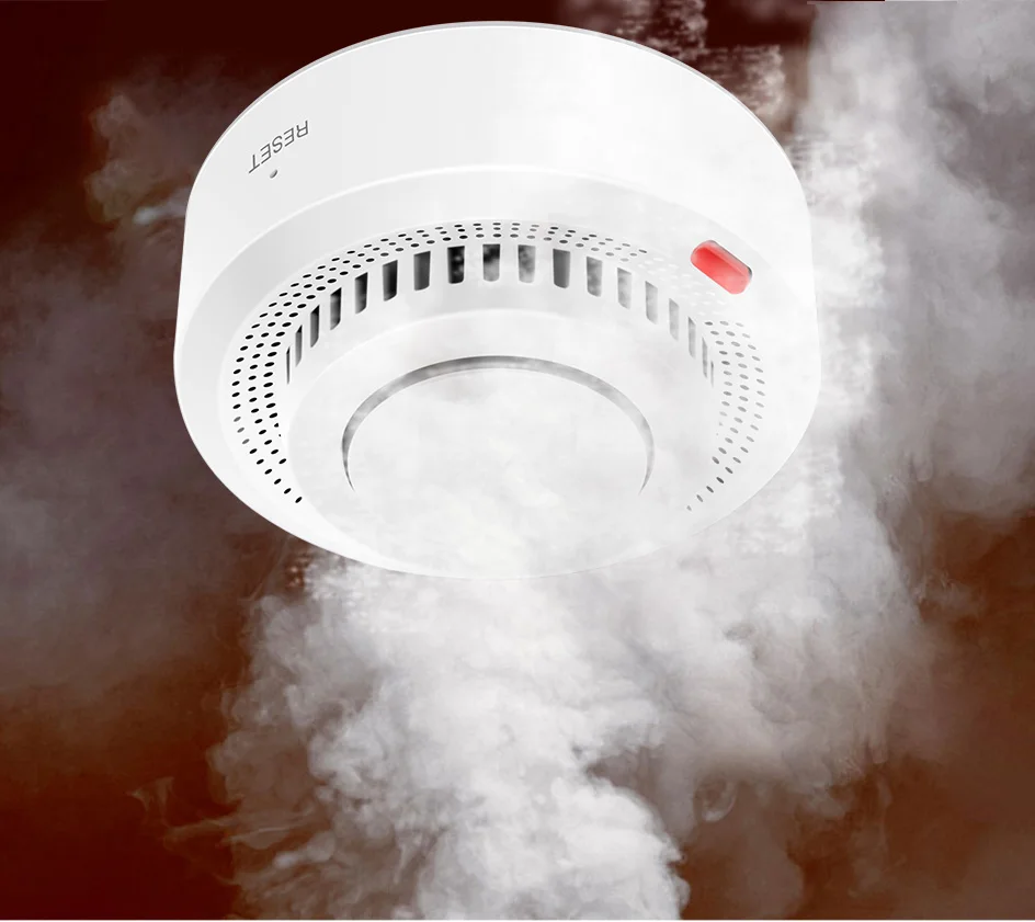 6Pack Tuya WiFi Smart Smoke Sensor Smartlife APP Control Smoke Alarm 85dB On Site Alarm Supports Alexa & Google Assistant