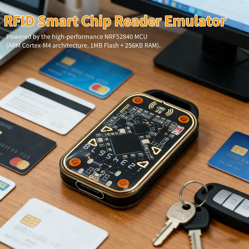 New Chameleon Ultra V3.0 All-in-One RFID NFC Card Copier Reader Writer 125KHz 13.56MHz with Keychains