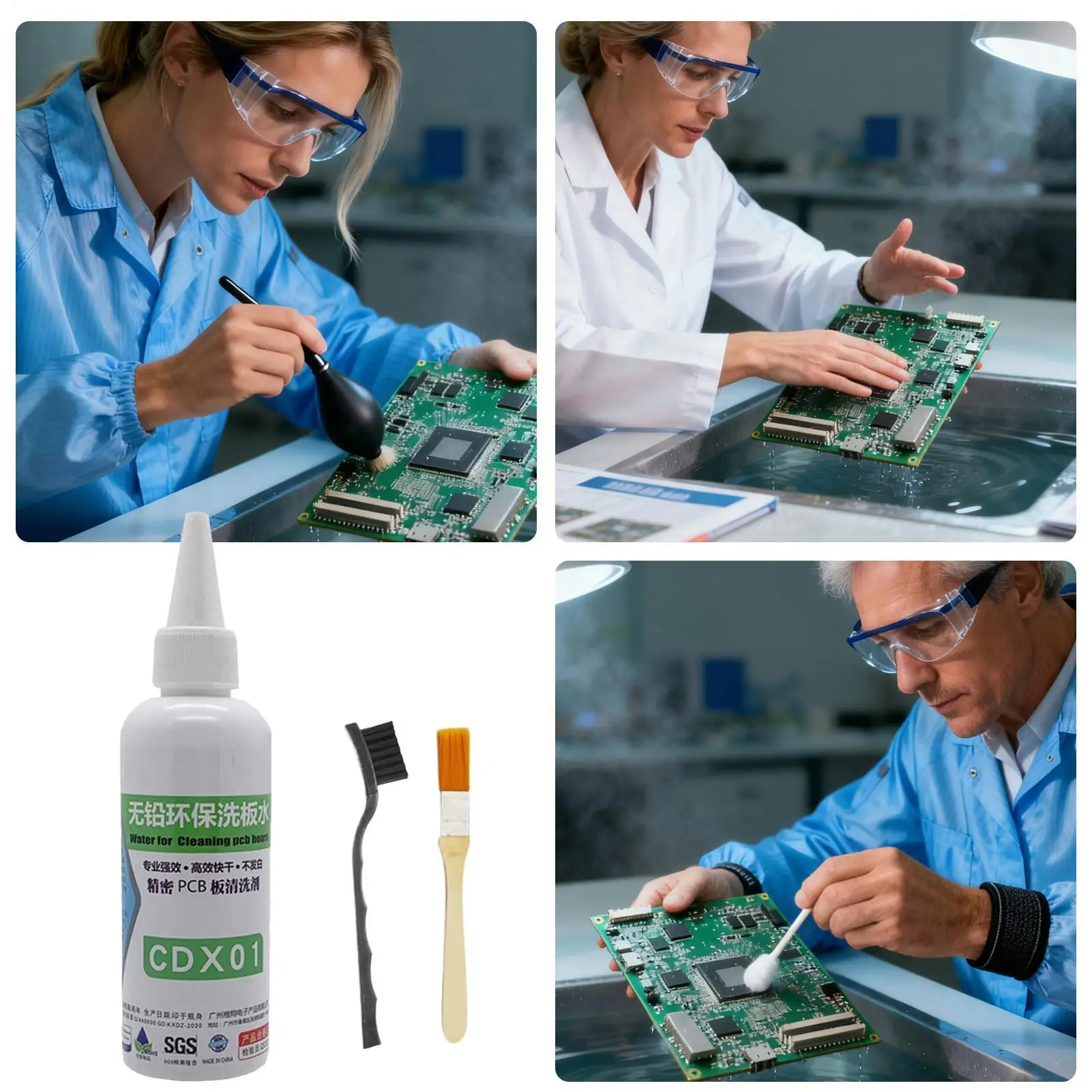 100ml /250ML PCB Motherboard Cleaner Liquid Multifunctional Effective Electronics Cleaning Agent Contact Cleaner Fast Drying 
