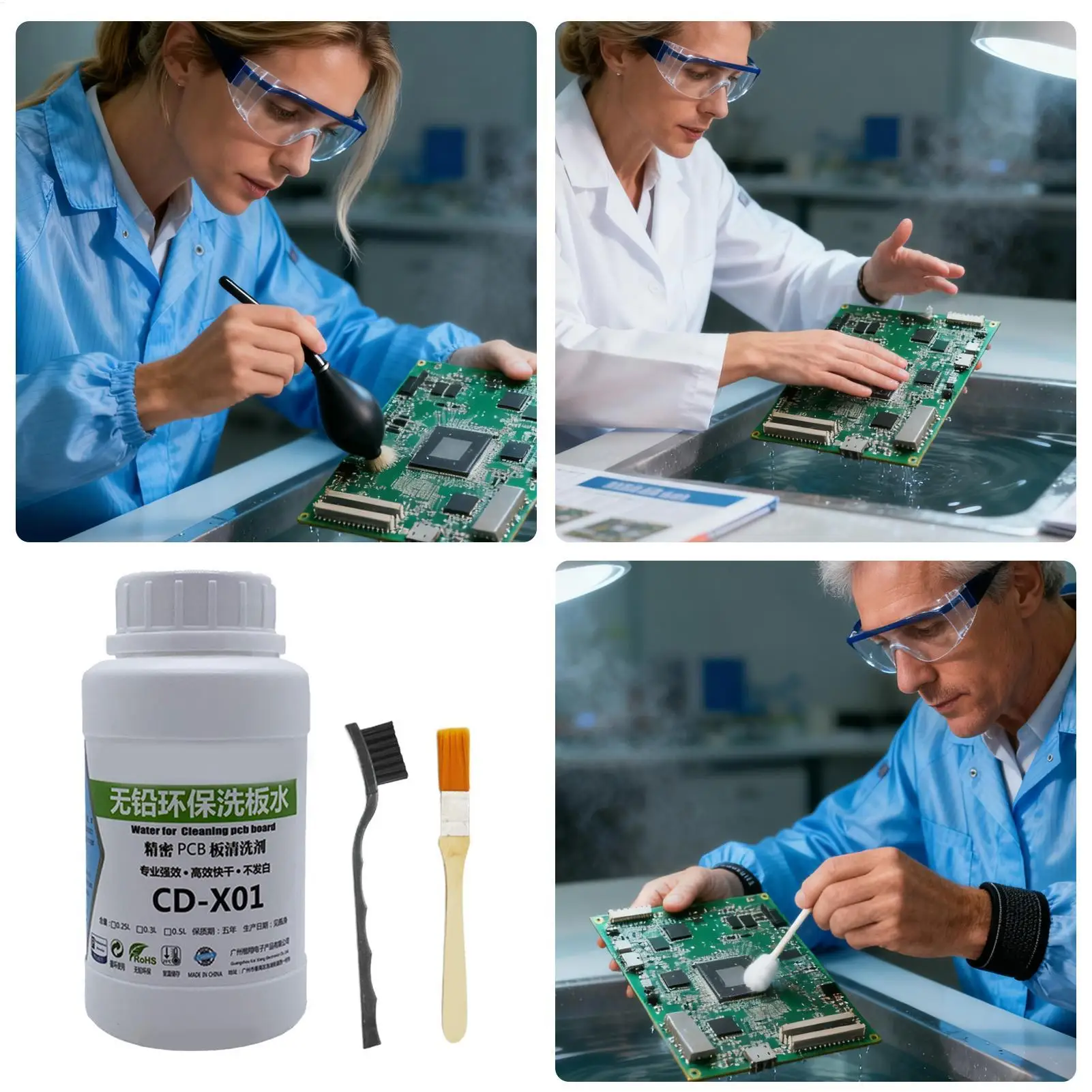 100ml /250ML PCB Motherboard Cleaner Liquid Multifunctional Effective Electronics Cleaning Agent Contact Cleaner Fast Drying 