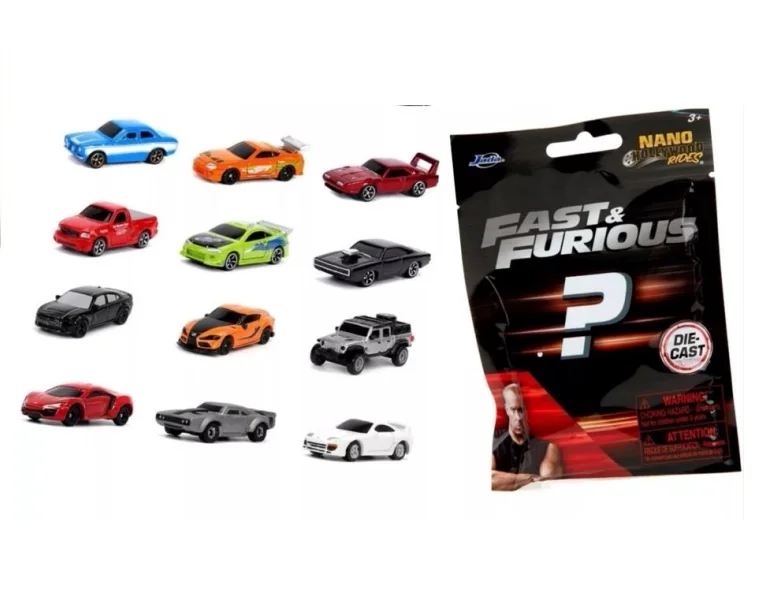 Jada Nano 1.65-inch Fast & Furious Star Wars Minecraft Toy Story Mystery Blind Bag Gifts Toy Model Anime Figures Collect