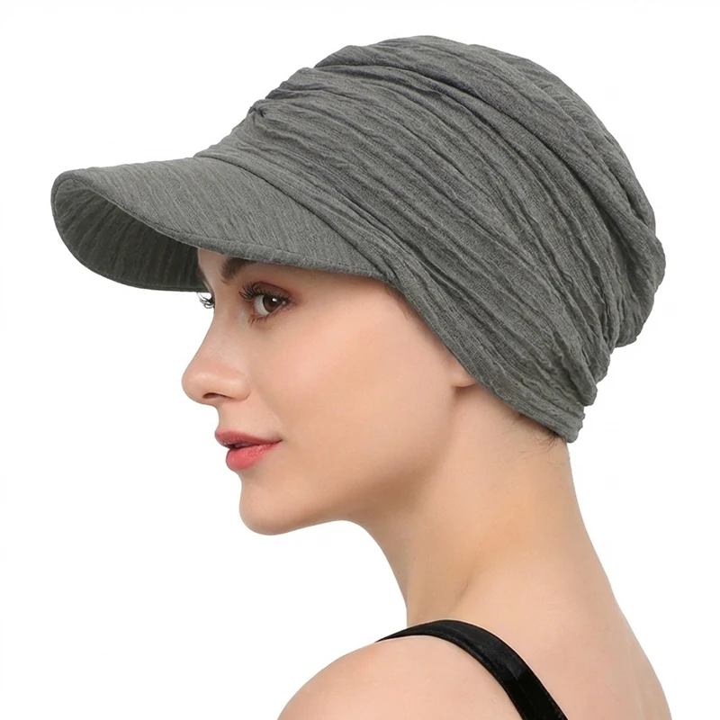 New Fashion Baseball Hijab Cap For Women Bonnet Voile Muslim Sun Hat Scarf Wrap Baseball Caps Trendy Bandana Hijab Bonnet Turban