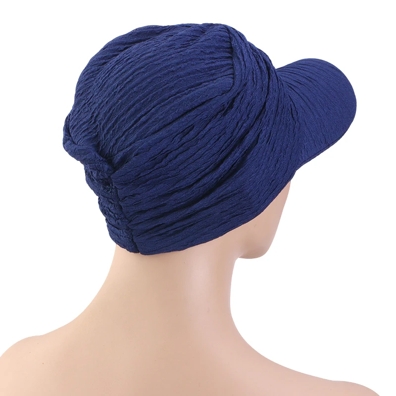 New Fashion Baseball Hijab Cap For Women Bonnet Voile Muslim Sun Hat Scarf Wrap Baseball Caps Trendy Bandana Hijab Bonnet Turban