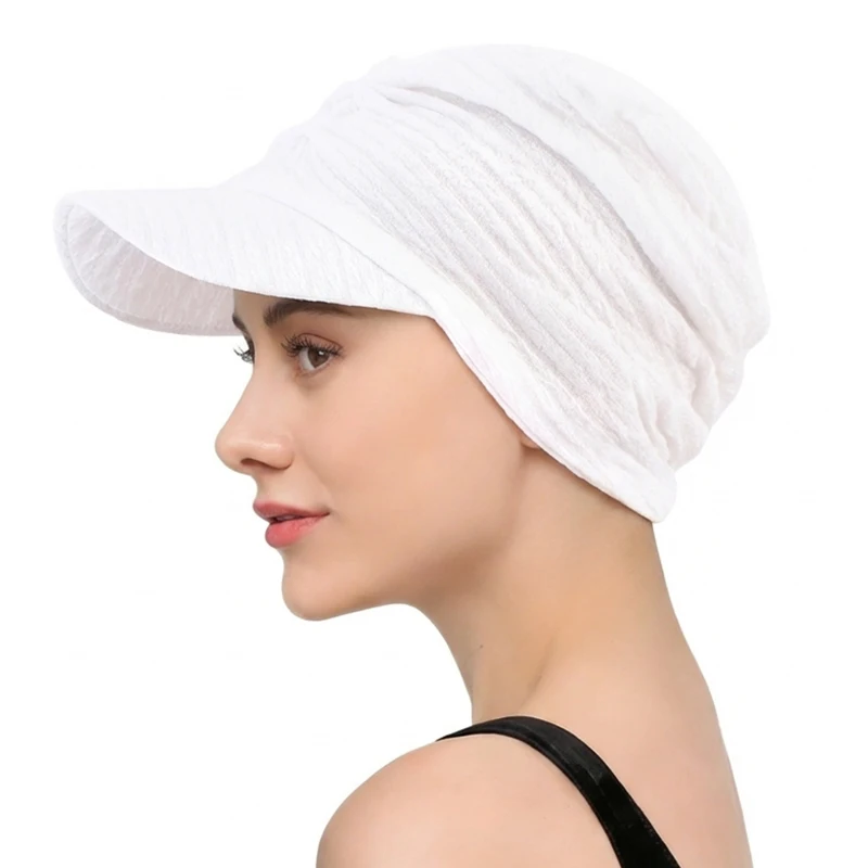 New Fashion Baseball Hijab Cap For Women Bonnet Voile Muslim Sun Hat Scarf Wrap Baseball Caps Trendy Bandana Hijab Bonnet Turban